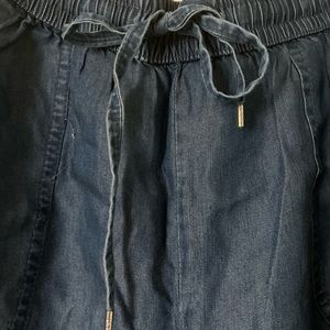 Blue soft denim shorts size s